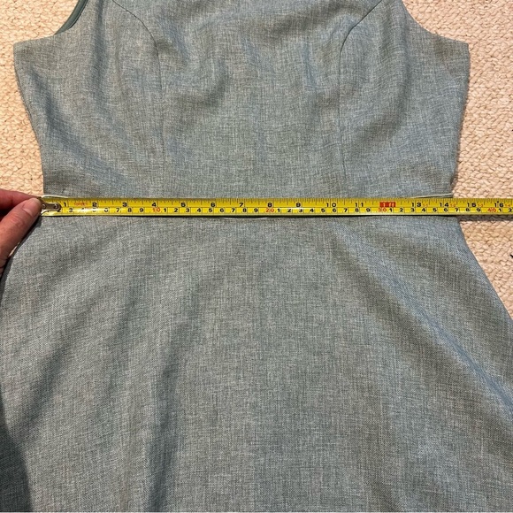 Lulu's Winsome Backless Skater Mini Dress Mint Blue Pockets Fit & Flare Medium - Picture 14 of 15